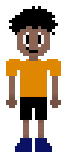 [25d002] *He grabs a larger piece of paper, and starts drawing a bigger picture*