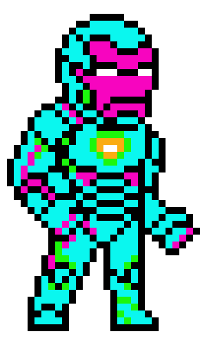 [9664c4] Iron Man Pixel Art