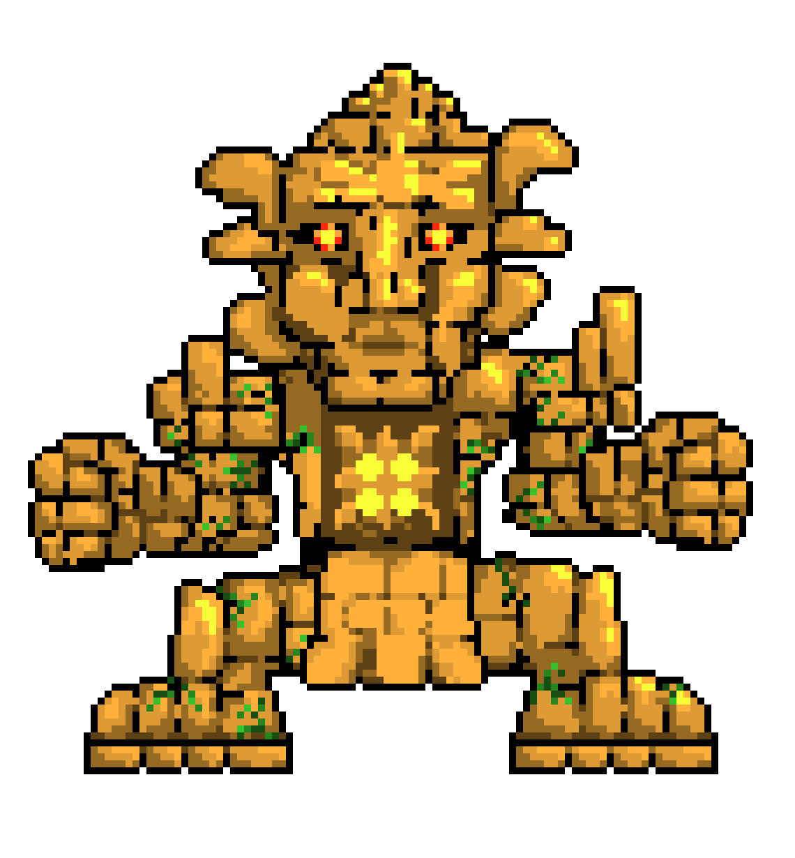 [06efd2] The Golem uses the Necromancer`s Staff to summon the undead to endure the hit, which succeeds.