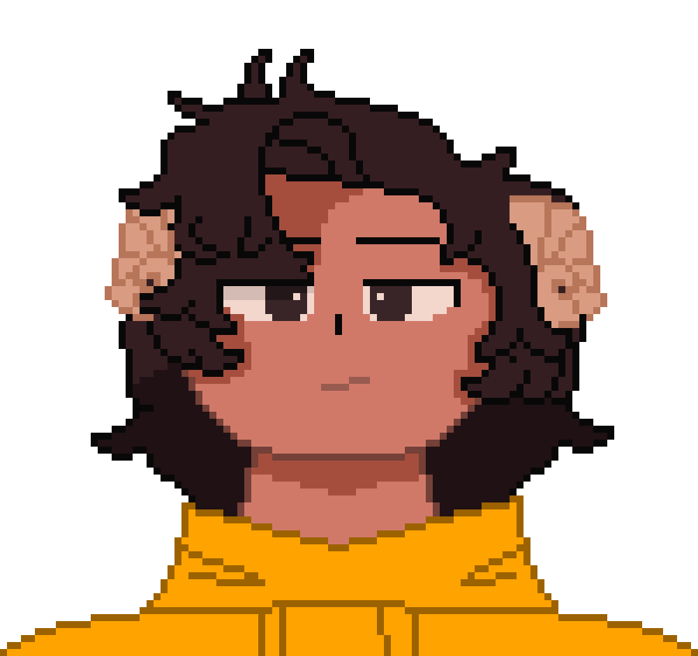 [18f118] -He'd then, look up to the person he landed next to.- "Oh, hey. Didn't see you there."