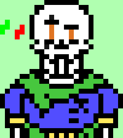 [63ceb7] I also lost the main sprite of this... And nothing I do will find it... Luckily I have it saved in my Devaintart... https://www.deviantart.com/pamterrie/art/WarpedArraTale-Papyrus-829814067 | And if you look at it I clearly made a few minor errors with this sprite and that really, old sprite... And yet I`m not remaking the sprite cause well check the link you`ll understand why.....