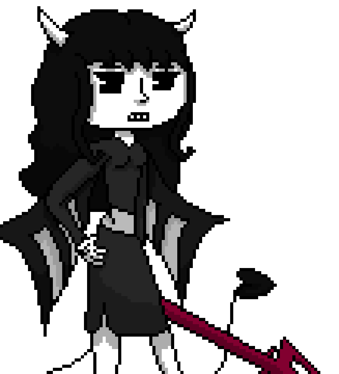 [f7c573] *tries to run out of the room while swing trident at the enemies that bendy summoned* 