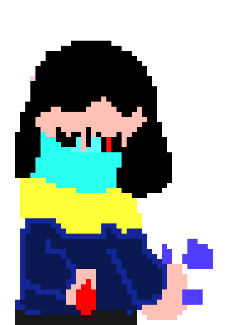 [7acd65] its nothing uhhh that guy with bow just cut me thats all ow ow she trys not to cry