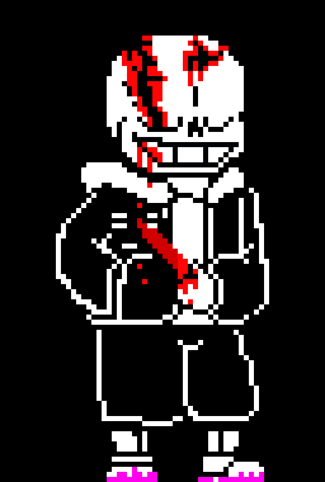 [2b9834] (is back asleep on blaster)--- sans/shadow