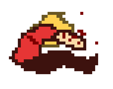 [980d57] *Is hit by debris repeatedly.*