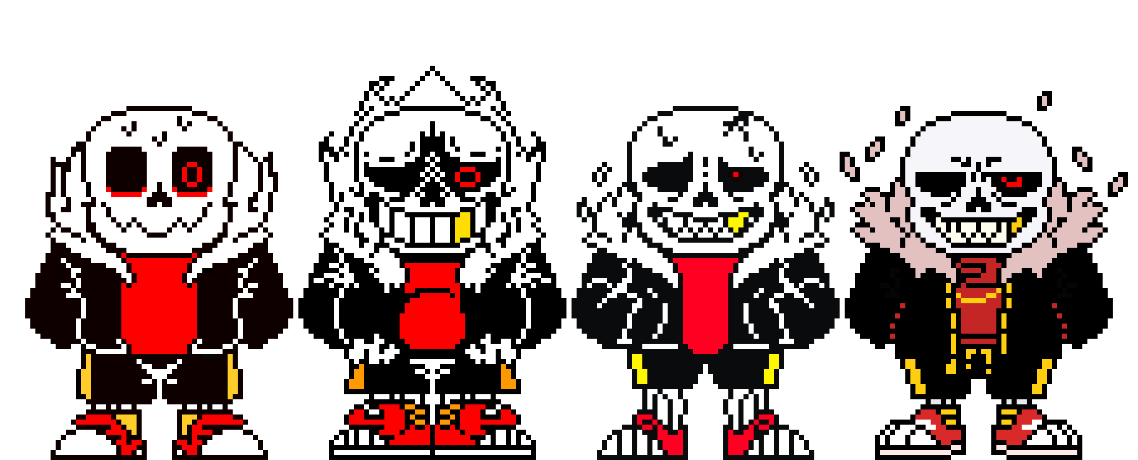 [f16278] All Canon Underfell Sanses. [UPDATED]