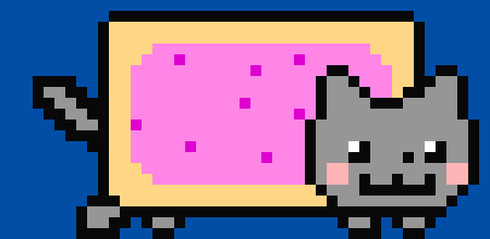 [43520c] Nyan cat pixel