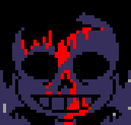 [7ce906] *(He'd go back to normal, and no clip through the ground.) -HorrorTale Sans