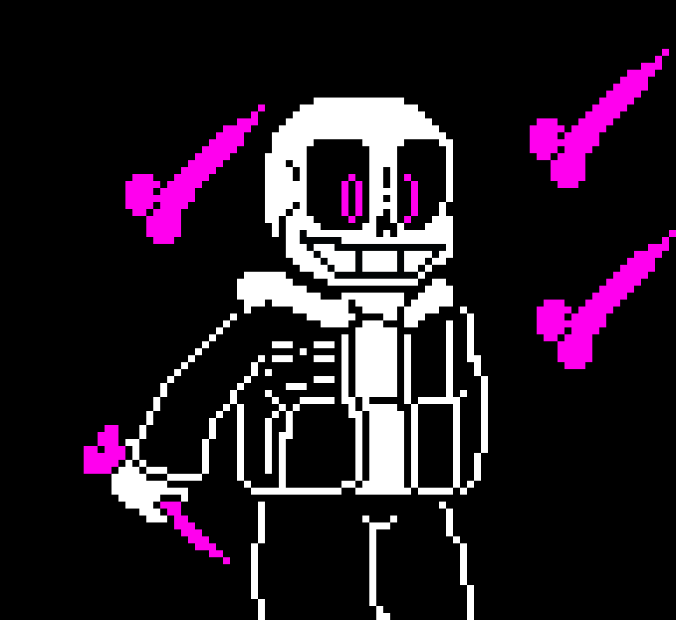 [2b9834] (summons blasters and blasts half way thare)--- sans/shadow