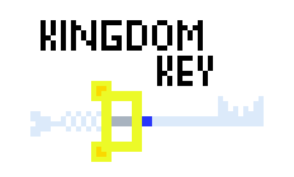 [9664c4] Keyblade pixel art: Kingdom Key