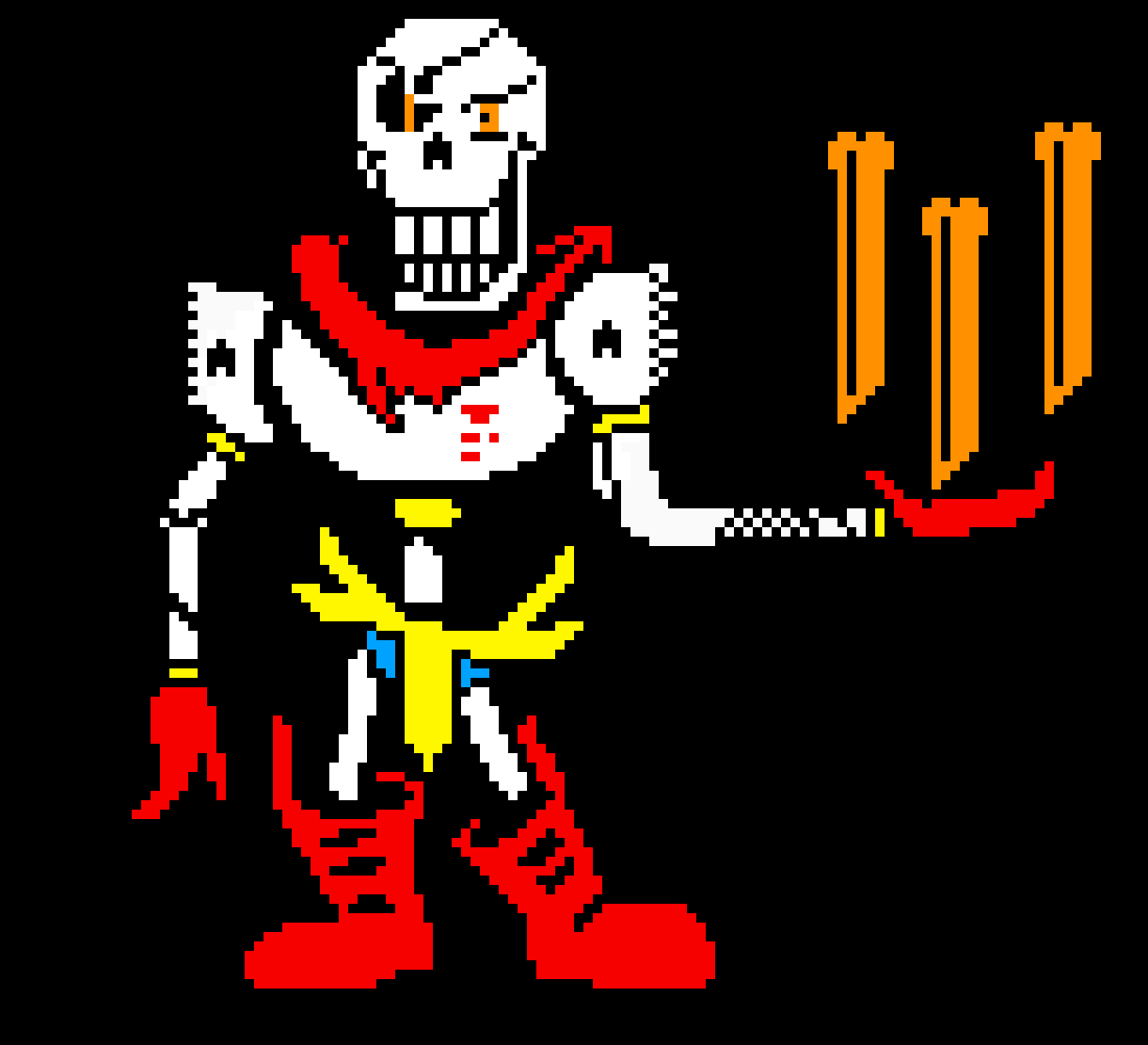 [6b40fc] EnterTale - Papyrus The Great Sprite (Without The Box)