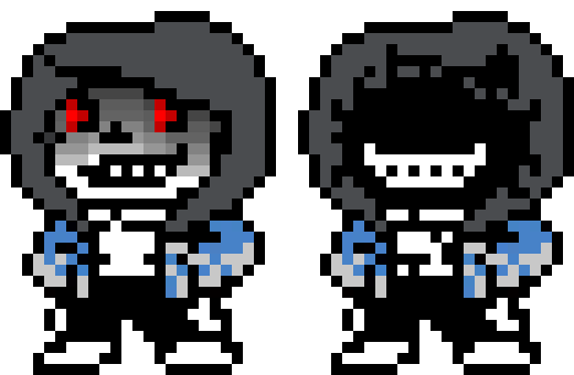 [ce28af] *the entity uses their blue magic to throw Violet into the ground* *Dust blue souls Spamton at Violet*