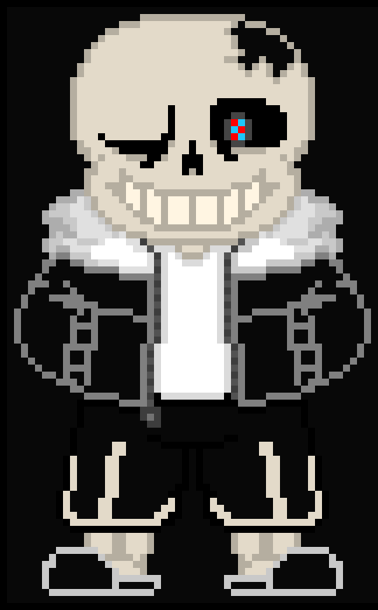 [fc6325] (summons a wall of blasters and bones and turns souls blue) SURVIVE T H I S (shoots all attacks at them)