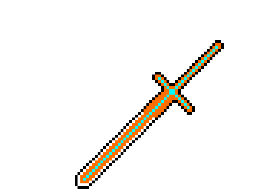 [e83129] i just decided to get rid of the other sprites and yoink this sword from one of my previouse sprites-deadtale