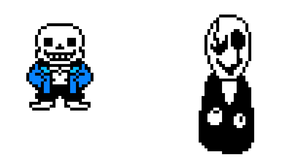[9664c4] Sans and Gaster (By Wiqueur)