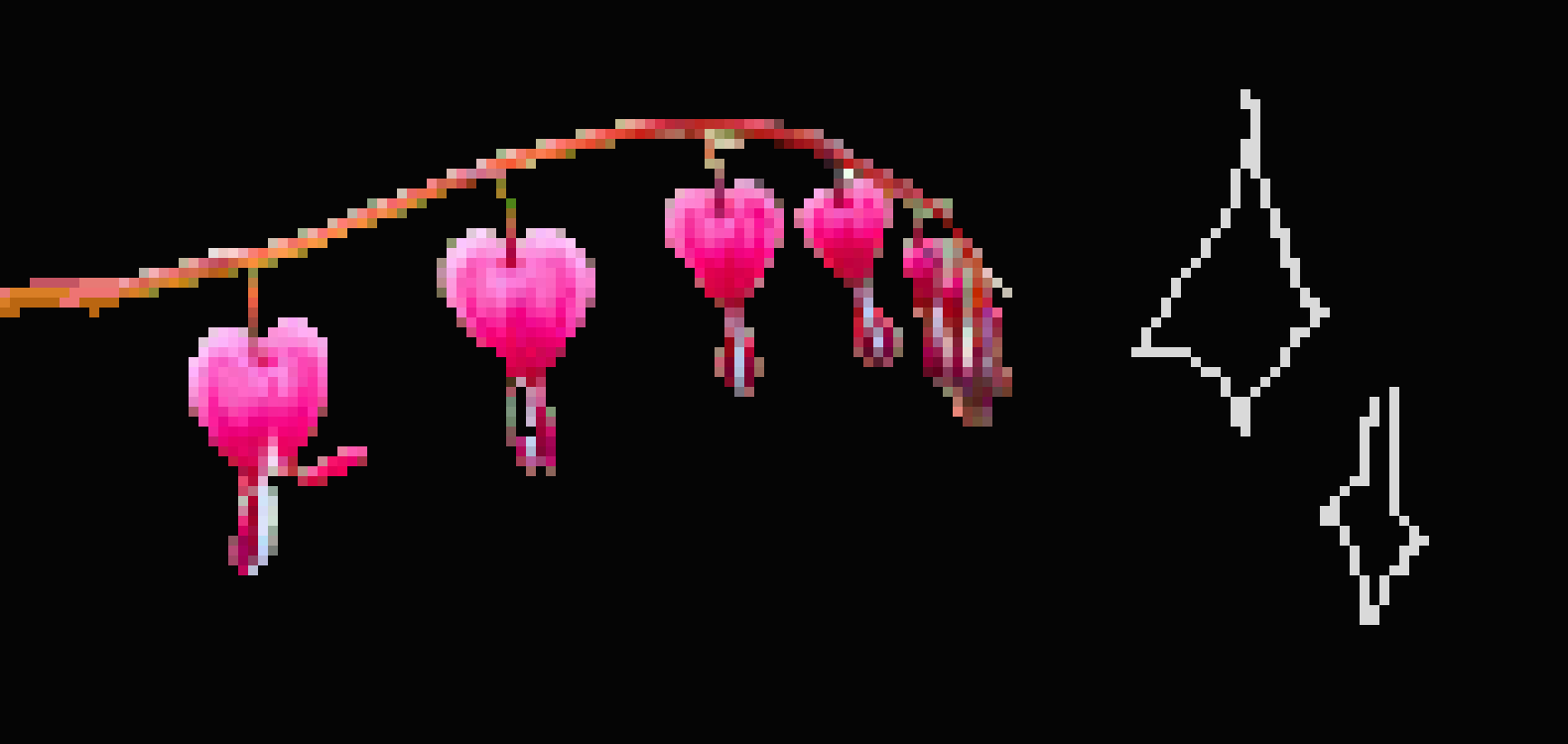 [1852a1] flower pixil