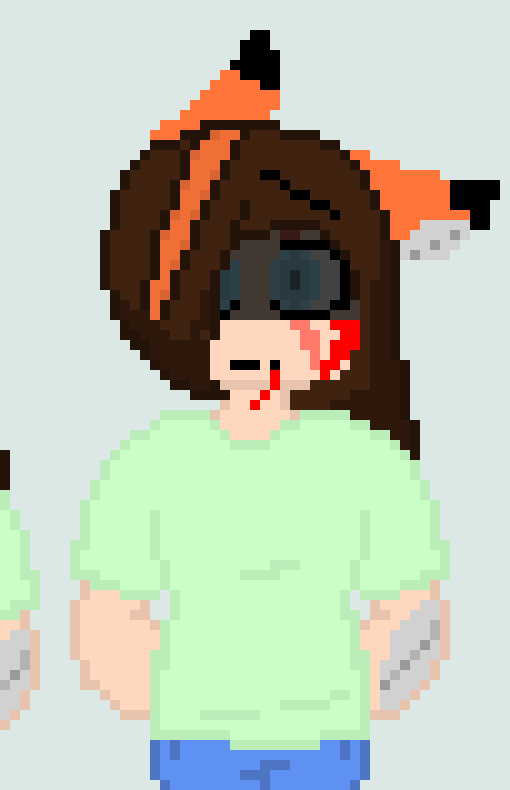 [cbadc7] my first oc was an orange among us character and it had a leaf on the head!    -BL