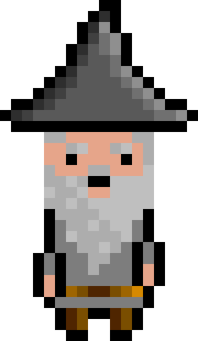 [bb0007] Pixel Wizard Grey Idle AniF1