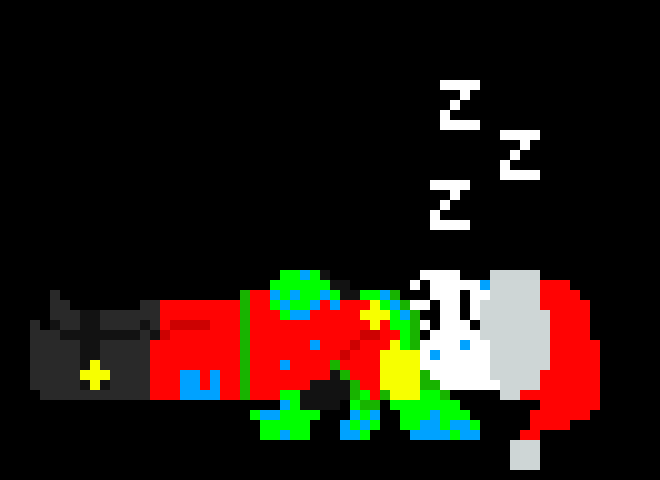 [2b9834] fell asleep in the snow)--blueberry/shadow