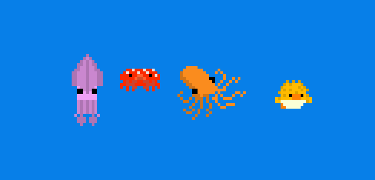 [9664c4] ocean animals