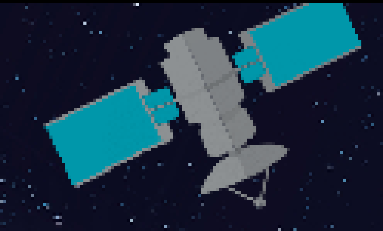 [06803a] Pixel art satellite. (not mine) By SOmething.