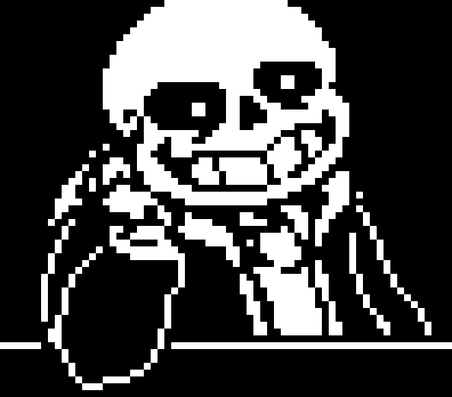 [11a9d7] -Huh?- -drinks ketchup- -Shop Keeper Sans