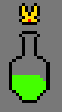 [ca8ee4] A crowd of potions are surrounding the king potion