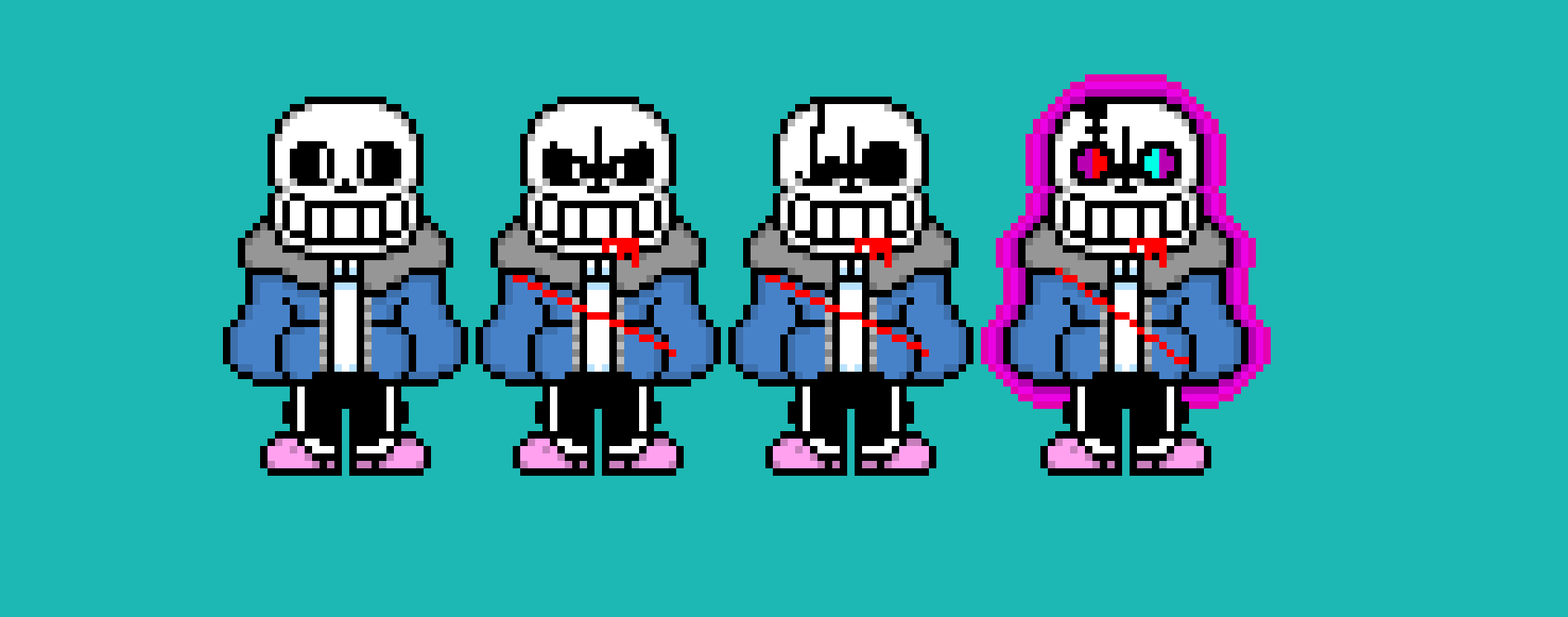 [1e48a3] Custom last breath Sans sprite (Overworld)