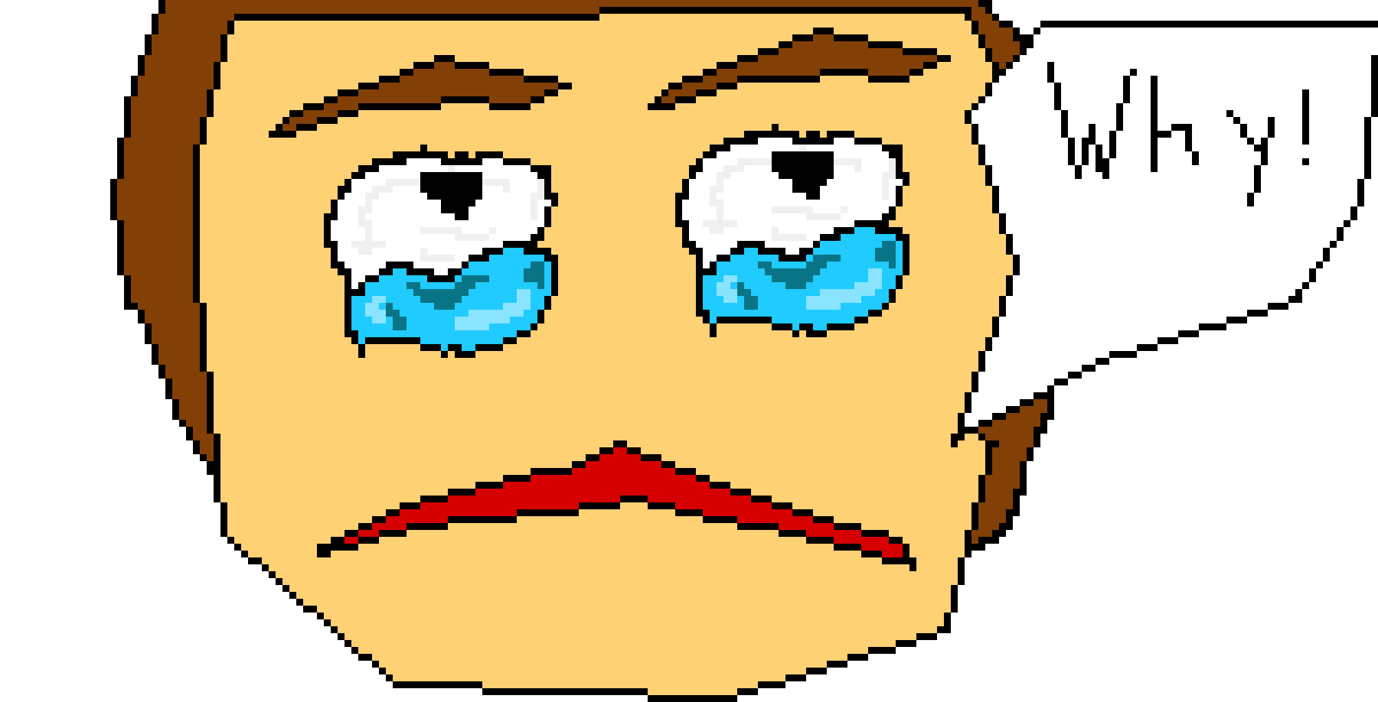 [9664c4] Crying face