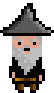 [bb0007] Pixel Wizard Black Idle AniF3