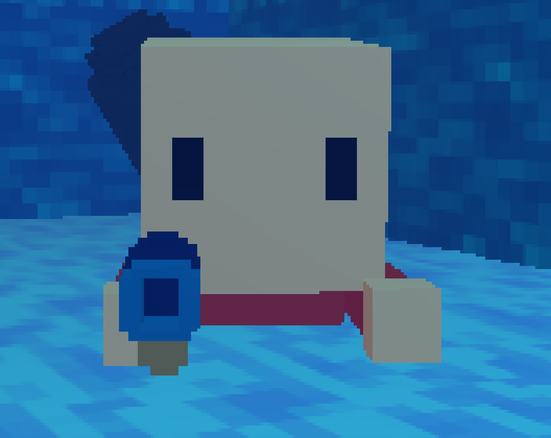 [28d548] hey guys like my swag blue gun i found in yellow cavern i think it is quite nice