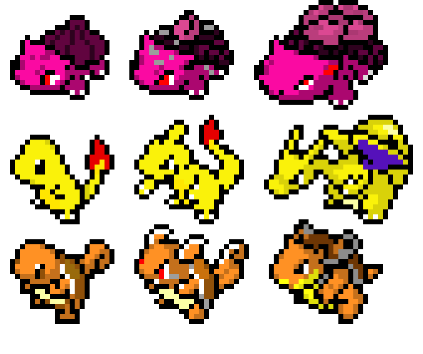 [a36a8f] Kanto Region Starter Pokemon