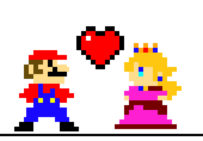 [d1815a] mario and peach