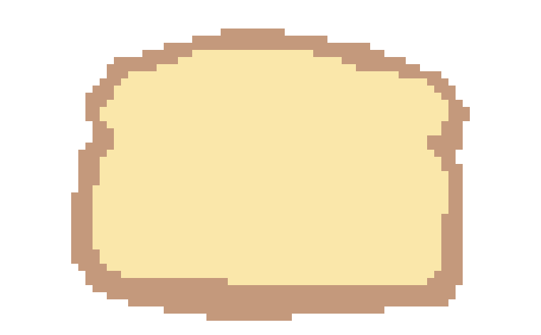 [8048ed] oh boy, a piece of bread. i sure hope a slime doesn't start consuming it!