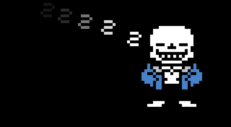 [43520c] sans is asleep