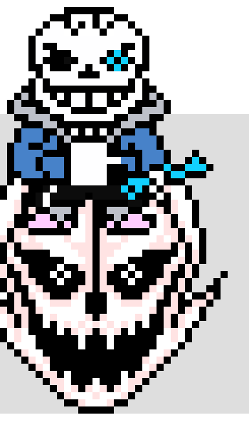 [71ea35] *sans does his final atatck and does about 3 gaster blaster circles in a loop together