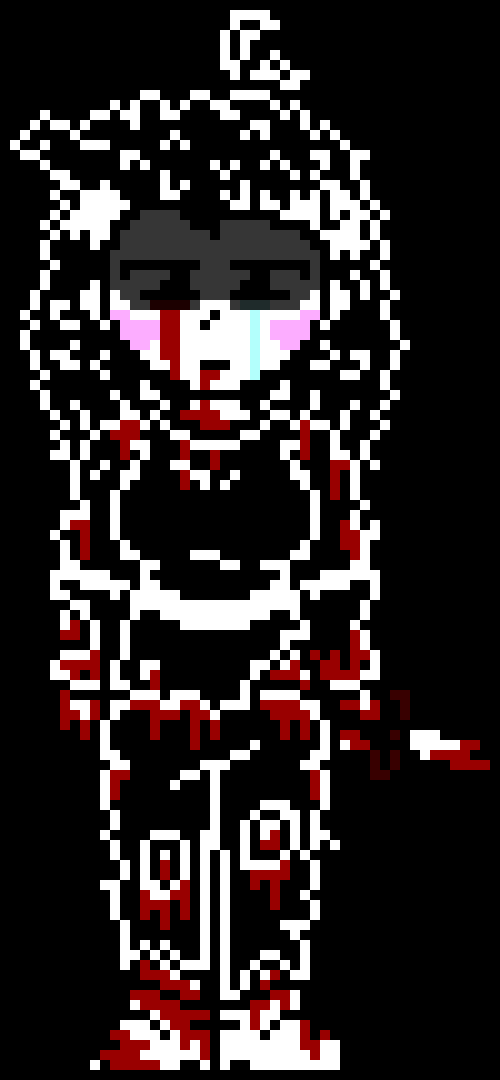 [1e411a] (This is Fracture chara from my au Tale of the Fractured World) ... a broken knife ... for self defense