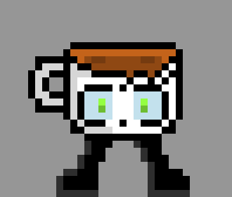 [6a27ef] [Cuppy] *cuppys head is slightly broken , but he takes cover inside a cave*