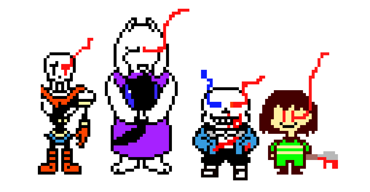 [80433f] Undertale Characters mad