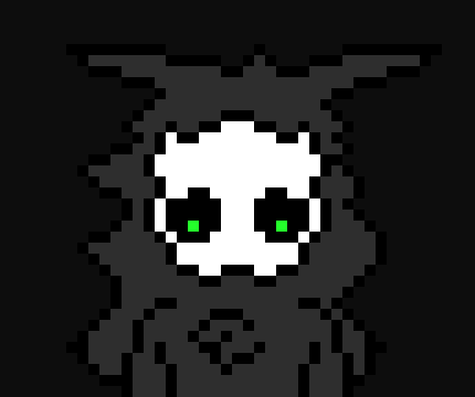 [c91422] Me met void guy, he small like me aa-and ... wide open eyes... he was creepy... 