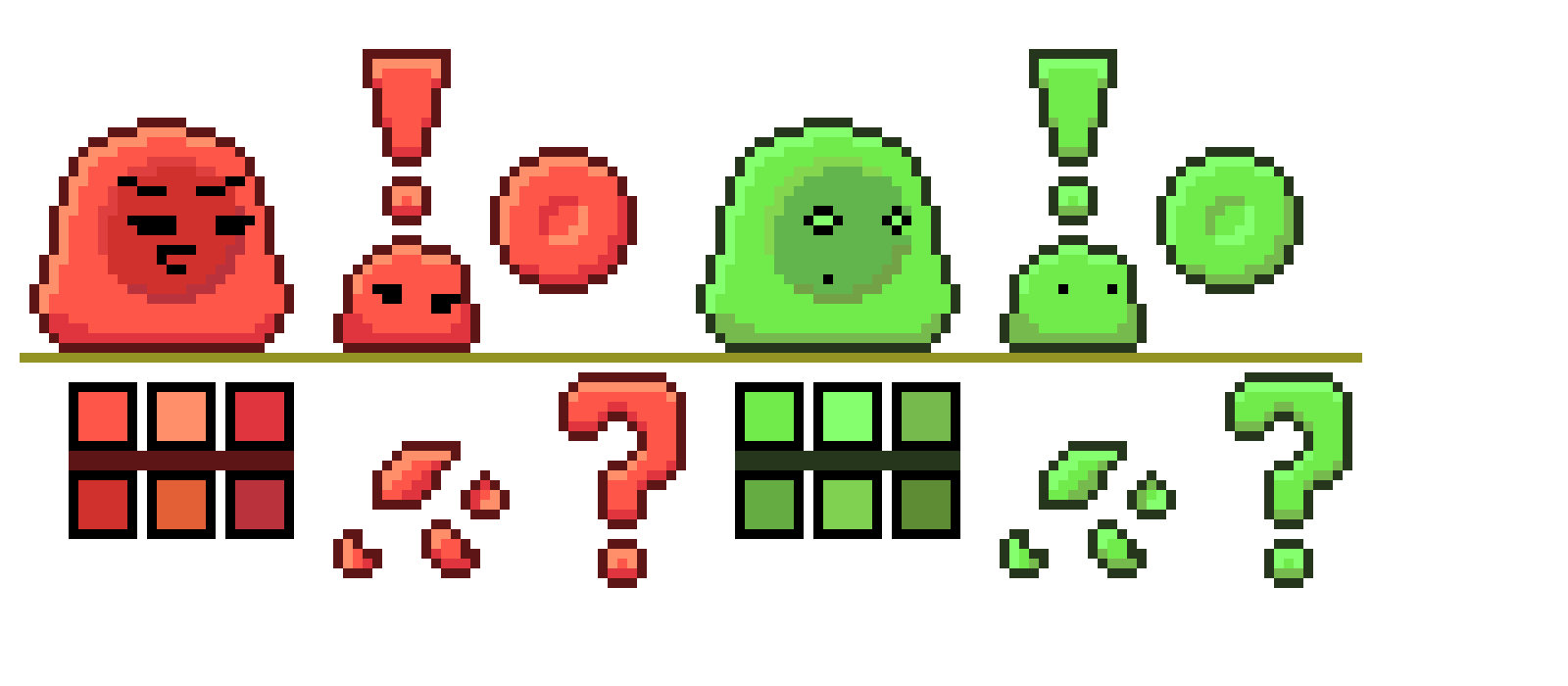 [932de8] Slime Bois Red and Green