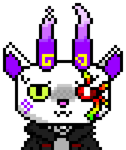 [5b2f3e] Ouch... -unaware that the weird colorful thing spread around his face more- 