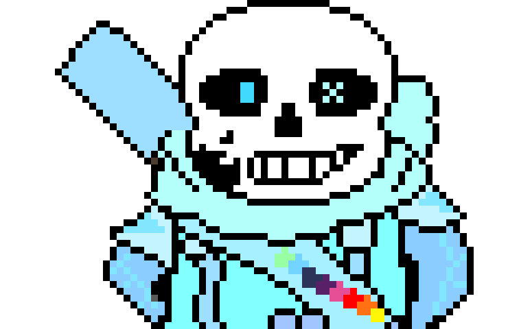 [53a360] makes an frozen sans and Ice Ink Sans Left the chat *