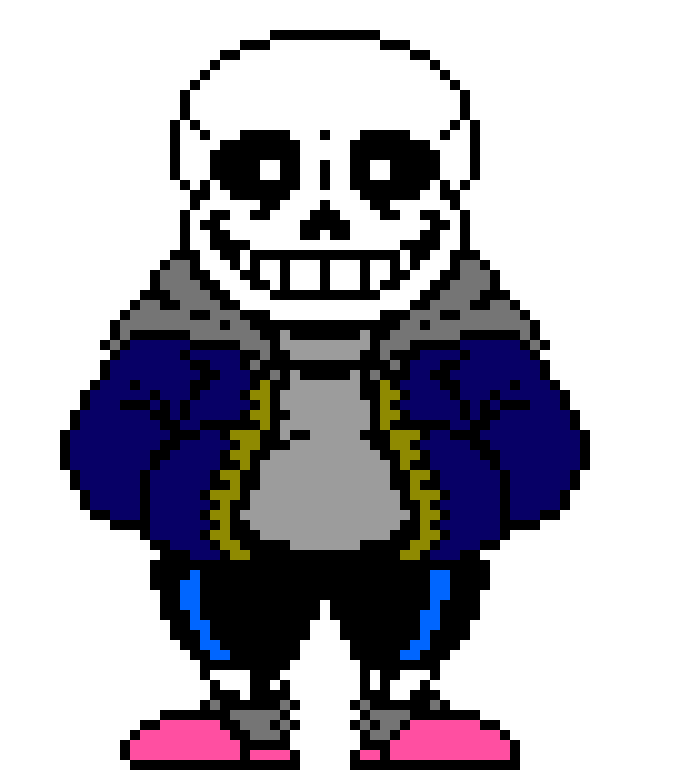 [669d60] UNDERTALE Sans sprite (colorable version)