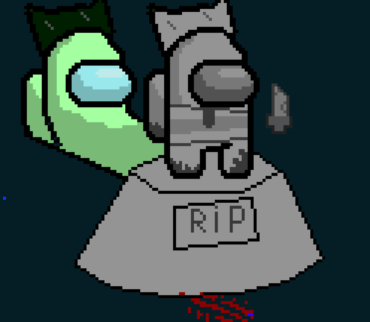 [1d49ac] this is the part where i close the pixel art gallery tab and leave my grave to go to pam haven bye bye it was nice knowing you forever i will be a.m.o.n.g y.o.u watching from heaven