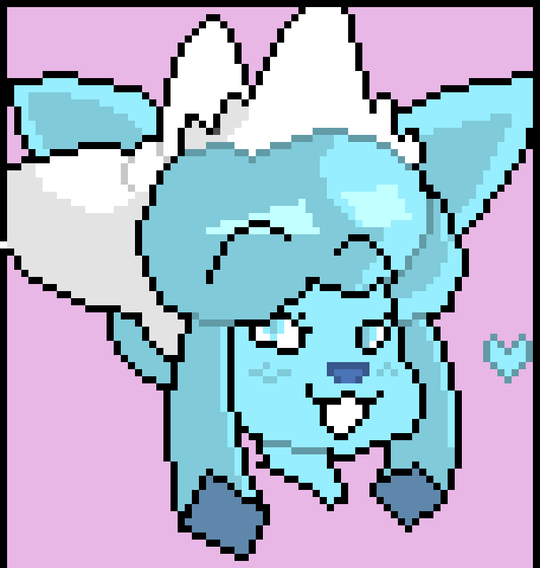 [9664c4] Anthro Glaceon wip