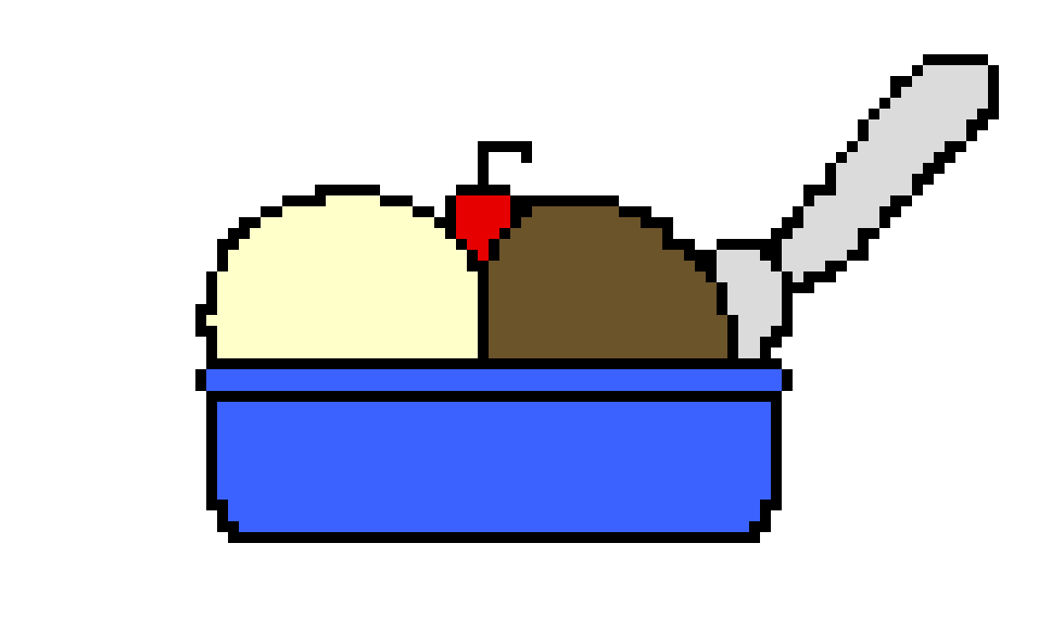 [2f5b3c] (B) Ice cream PixelArt
