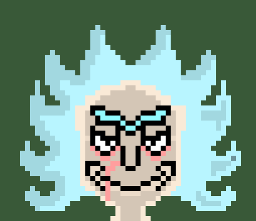 [741690] Oh, Sorry i didn't respond, jade, I was getting really into drawing rick, But Yes, It is A rick from the TV show rick and morty. He is not from the council of ricks, though, he is against them. -Ben