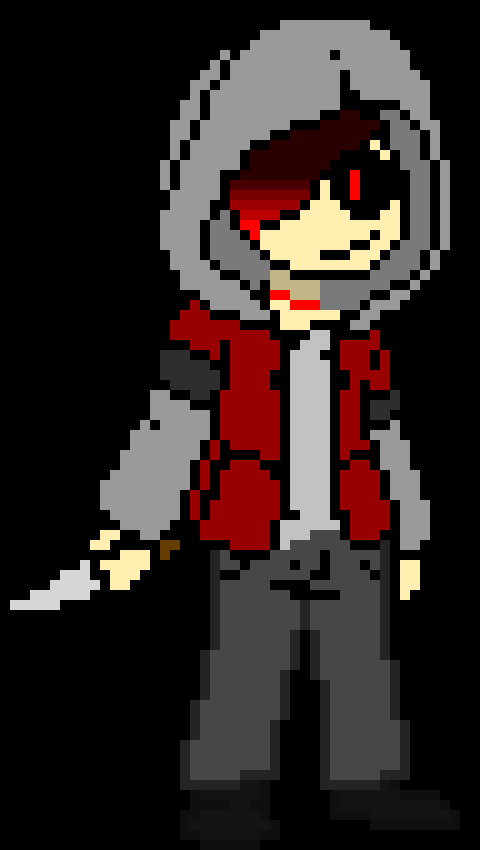 [7b7bce] -antis knife grew a glowing red blade to cut through the blasts-