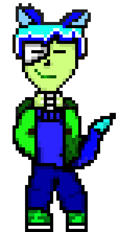 [04f305] im more, of a... lazy, slacking, skeleton/human, unlike my little bro blue so were not the same person (srsly i just copyed his sprite and now were twins)